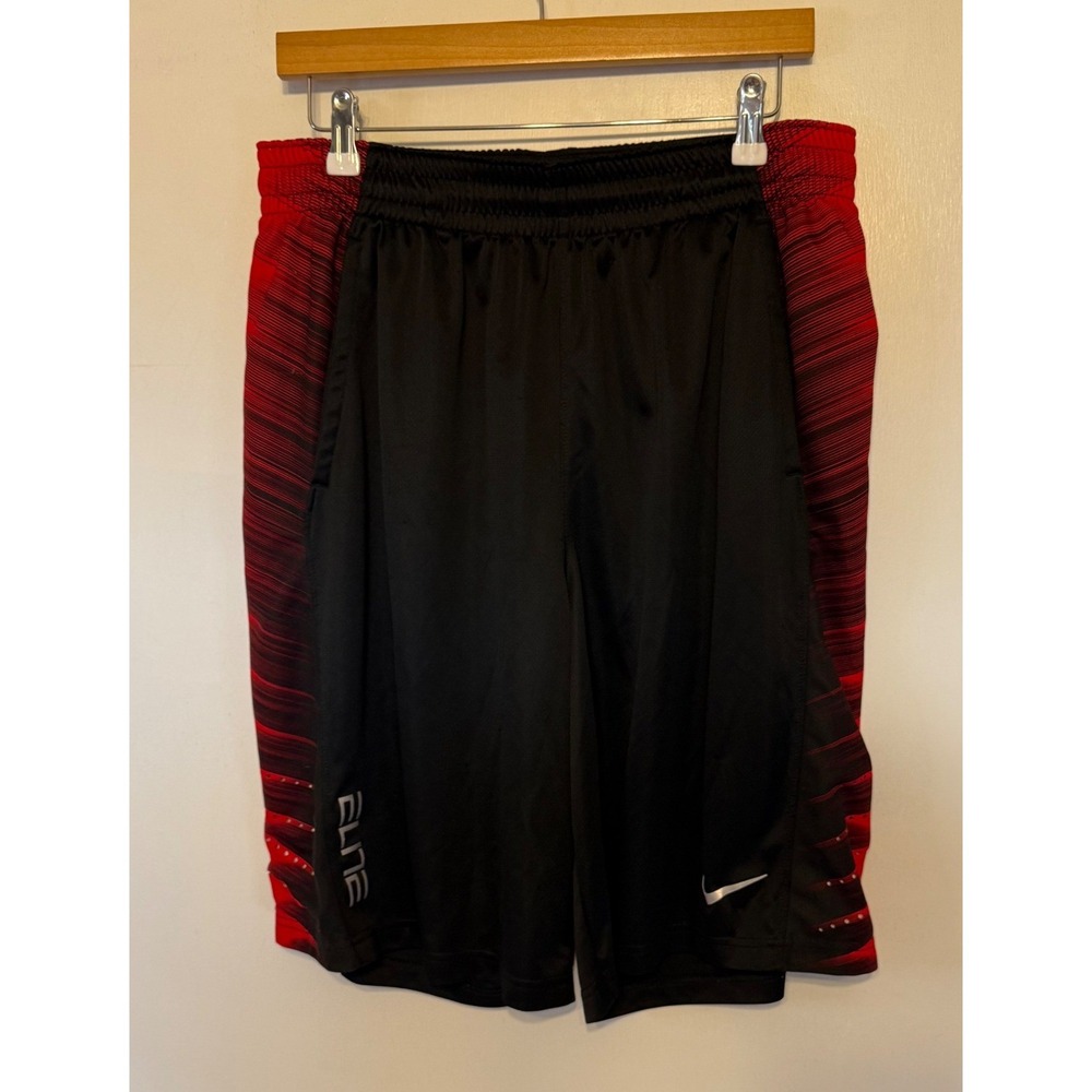 Nike Elite Basketball Shorts – Black & Red – Men's XL – Great Condition